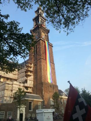 Even the church supports Gay Pride (Westerkerk)